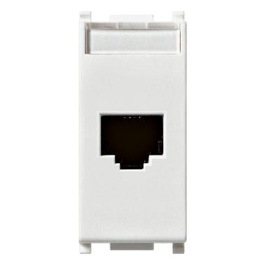 Vimar Plana 14339.4 Presa RJ45 Netsafe Cat5e UTP 110 bianco product photo Photo 01 3XL