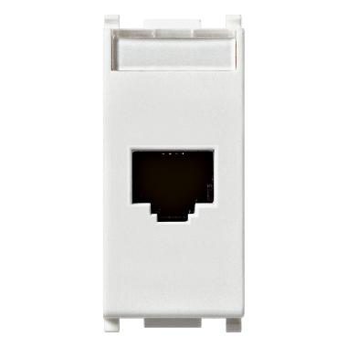Vimar Plana 14339.6 Presa RJ45 Netsafe Cat6 UTP 110 bianco product photo Photo 01 3XL