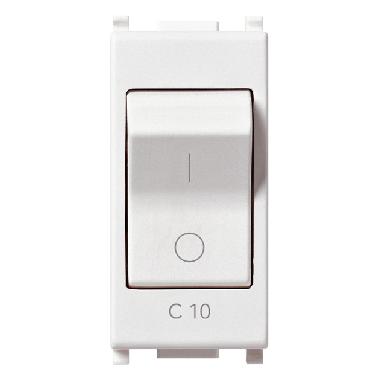 Vimar Plana 14404.10 Interruttore MT 1P C10 120-230V bianco product photo Photo 01 3XL