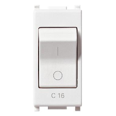 Vimar Plana 14404.16 Interruttore MT 1P C16 120-230V bianco product photo Photo 01 3XL