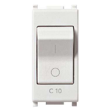 Vimar Plana 14405.10 Interruttore MT 1P+N C10 120-230V bianco product photo Photo 01 3XL