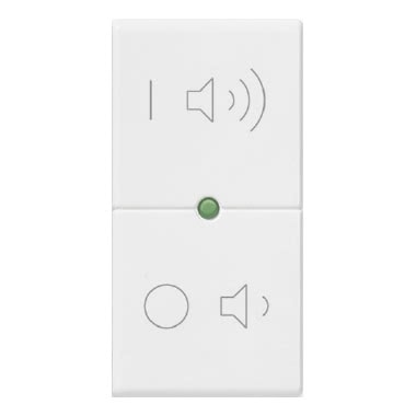 Plana Tasto 1M simboli ON/OFF volume bianco product photo Photo 01 3XL