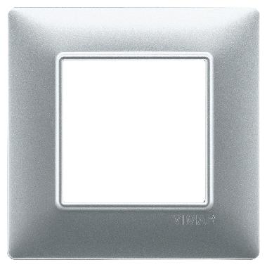 Vimar Plana 14642.20 Placca 2M argento opaco product photo Photo 01 3XL