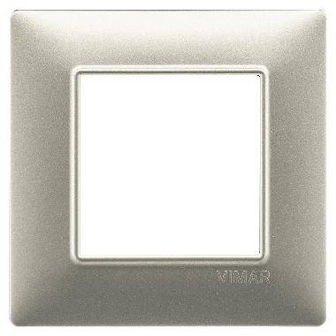 Vimar Plana 14642.21 Placca 2M nichel opaco product photo Photo 01 3XL