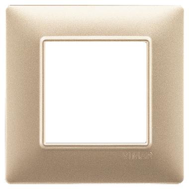 Vimar Plana 14642.22 Placca 2M champagne opaco product photo Photo 01 3XL