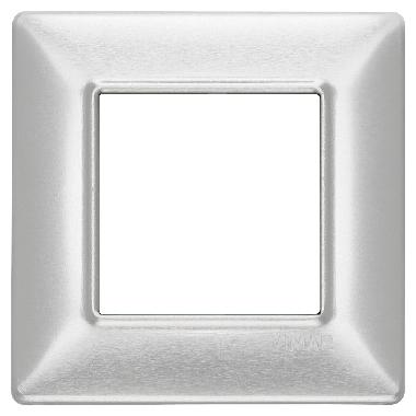 Vimar Plana 14642.81 Placca 2M alluminio spazzolato product photo Photo 01 3XL
