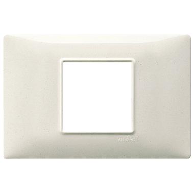 Vimar Plana 14652.06 Placca 2M centrali bianco granito product photo Photo 01 3XL