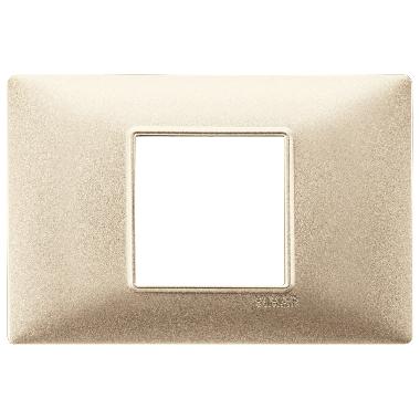 Vimar Plana 14652.22 Placca 2M centrali champagne opaco product photo Photo 01 3XL