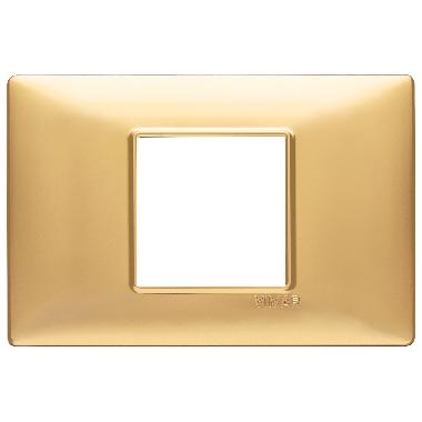 Vimar Plana 14652.25 Placca 2M centrali oro opaco product photo Photo 01 3XL