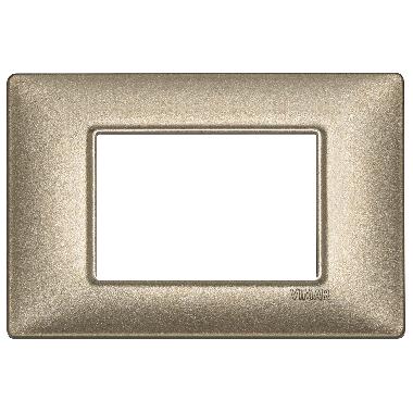 Vimar Plana 14653.70 Placca 3M bronzo metallizzato product photo Photo 01 3XL