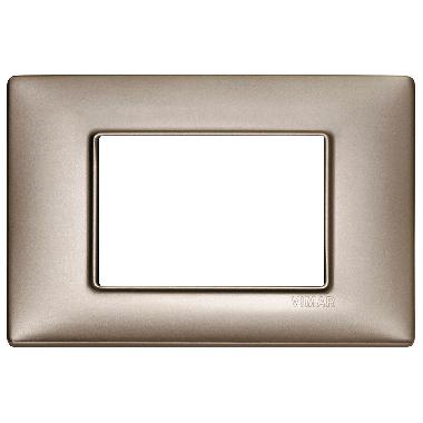 Vimar Plana 14653.74 Placca 3M nichel perlato product photo Photo 01 3XL