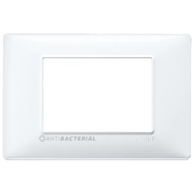 Vimar Plana 14653.AB.01 Placca 3M antibatterico bianco product photo Photo 01 3XL
