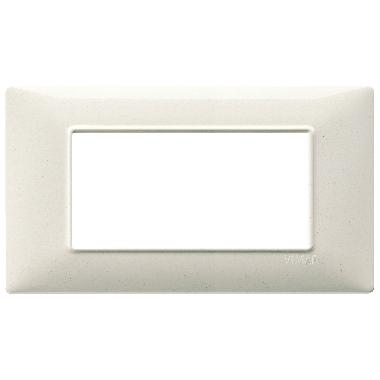 Vimar Plana 14654.06 Placca 4M bianco granito product photo Photo 01 3XL