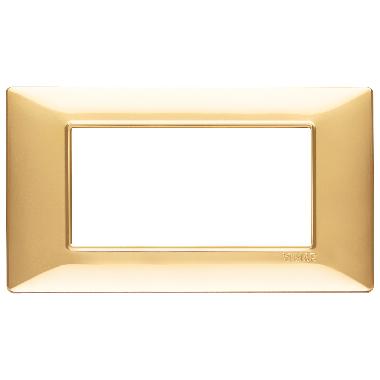 Vimar Plana 14654.24 Placca 4M oro lucido product photo Photo 01 3XL