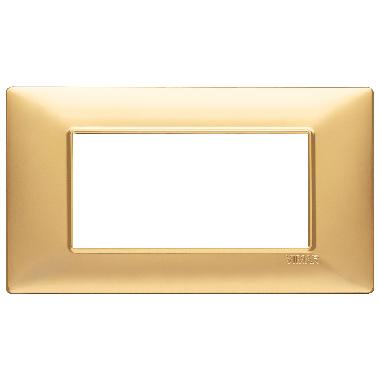 Vimar Plana 14654.25 Placca 4M oro opaco product photo Photo 01 3XL