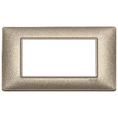 Vimar Plana 14654.70 Placca 4M bronzo metallizzato product photo Photo 01 3XL
