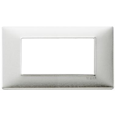 Vimar Plana 14654.81 Placca 4M alluminio spazzolato product photo Photo 01 3XL