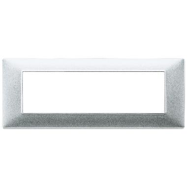 Vimar Plana 14657.20 Placca 7M argento opaco product photo Photo 01 3XL