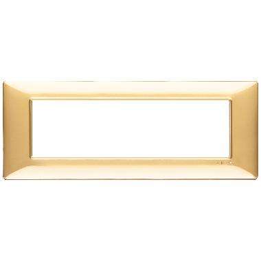 Vimar Plana 14657.24 Placca 7M oro lucido product photo Photo 01 3XL