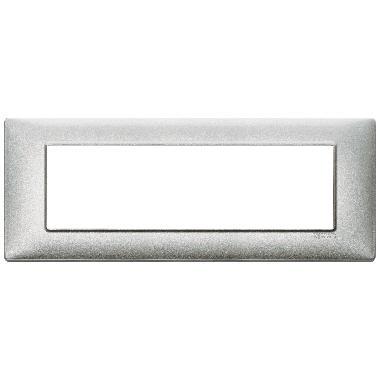 Vimar Plana 14657.27 Placca 7M tecnopolimero Silver product photo Photo 01 3XL