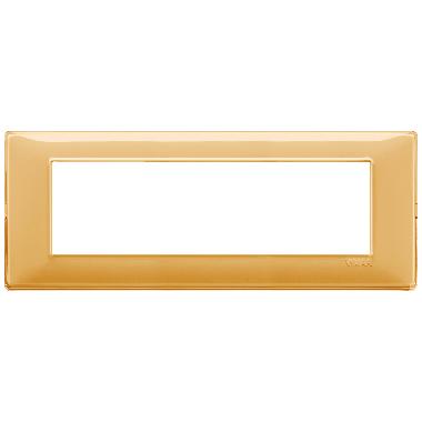 Vimar Plana 14657.43 Placca 7M Reflex ambra product photo Photo 01 3XL