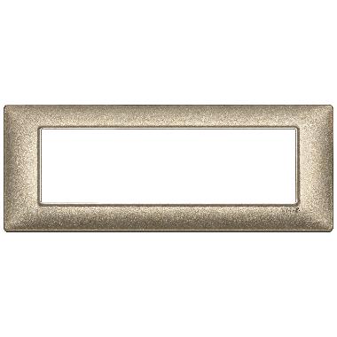 Vimar Plana 14657.70 Placca 7M bronzo metallizzato product photo Photo 01 3XL