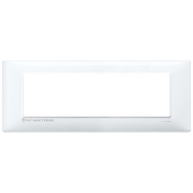 Vimar Plana 14657.AB.01 Placca 7M antibatterico bianco product photo Photo 01 3XL