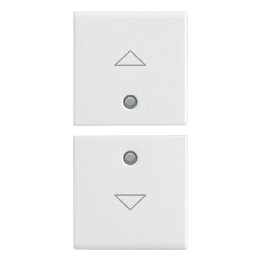 Vimar Plana 14751.2 Due mezzi tasti 1M simboli frecce bianco product photo Photo 01 3XL