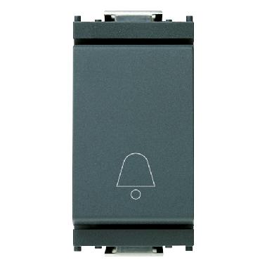 Vimar 16080.C Idea Pulsante 1P NO 10A campanello grigio product photo Photo 01 3XL