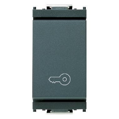 Vimar 16080.P Idea Pulsante 1P NO 10A chiave grigio product photo Photo 01 3XL