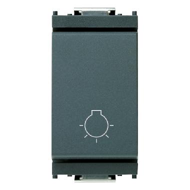 Vimar 16081 Idea Pulsante 1P NO 10A luce grigio product photo Photo 01 3XL