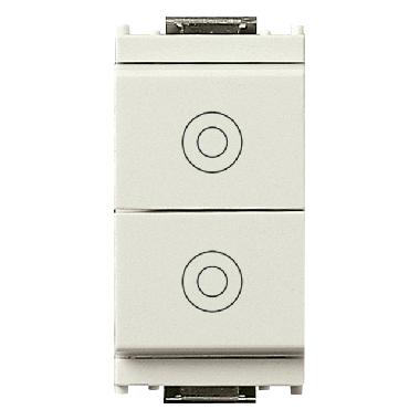 Vimar 16121.B Idea Due pulsanti 1P NO 10A bianco product photo Photo 01 3XL