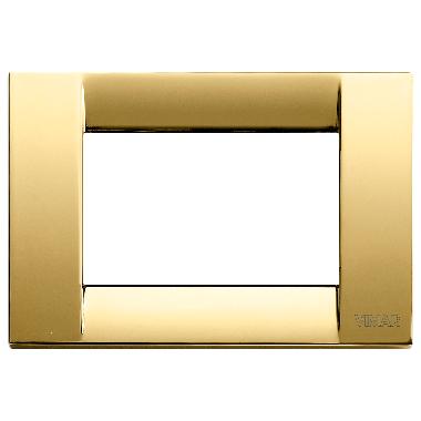 Vimar 16733.32 Idea Placca Classica 3M oro lucido product photo Photo 01 3XL