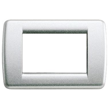 Vimar 16753.21 Idea Placca Rondò 3M argento metall. product photo Photo 01 3XL
