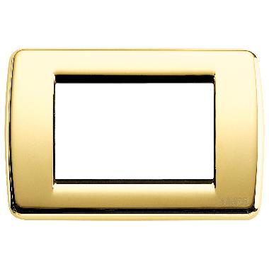 Vimar 16753.32 Idea Placca Rondò 3M oro lucido product photo Photo 01 3XL