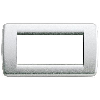 Vimar 16754.21 Idea Placca Rondò 4M argento metall. product photo Photo 01 3XL