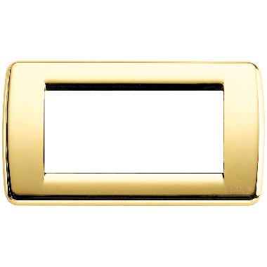 Vimar 16754.32 Idea Placca Rondò 4M oro lucido product photo Photo 01 3XL