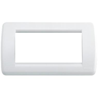 Vimar 16764.01 Idea Placca Rondò 4M bianco brillante product photo Photo 01 3XL