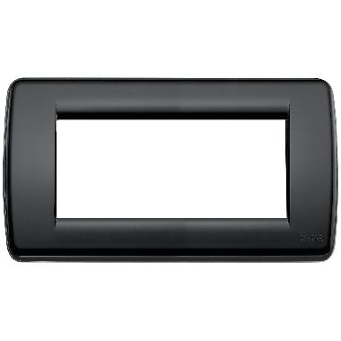 Vimar 16764.16 Idea Placca Rond&ograve; 4M nero product photo Photo 01 3XL