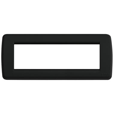 Idea Placca Rondò 6M Silk nero product photo Photo 01 3XL