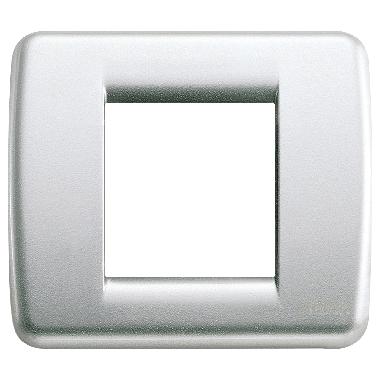 Vimar 17093.21 Idea Placca Rondò 1-2M argento met. product photo Photo 01 3XL