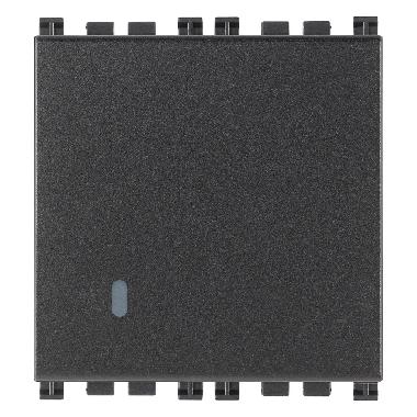 Vimar Arké 19008.2 Pulsante 1P NO 10A 2M grigio product photo Photo 01 3XL