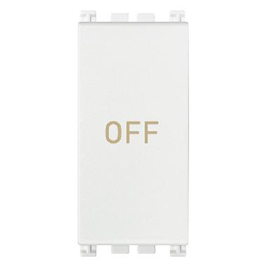 Vimar Arké 19056.33.B Pulsante 1P NO+NC 10A simbolo OFF bianco product photo Photo 01 3XL