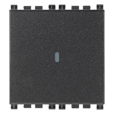 Vimar Arké 19108.2 Pulsante 1P NO 10A assiale 2M grigio product photo Photo 01 3XL