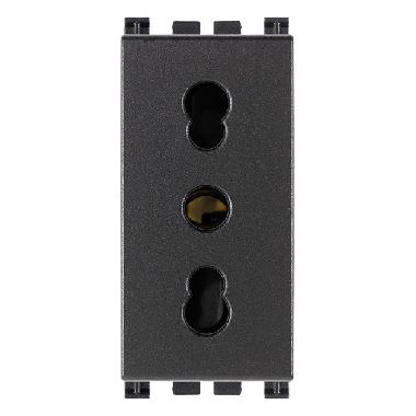 Vimar Arké 19203 Presa 2P+T 16A P17/11 grigio product photo Photo 01 3XL