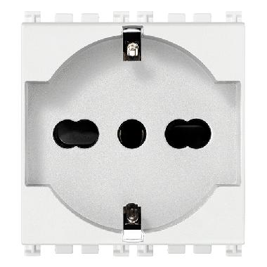 Vimar Arké 19210.B Presa 2P+T 16A universale bianco product photo Photo 01 3XL