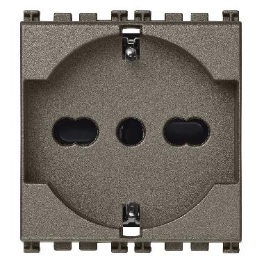 Vimar Arké 19210.M Presa 2P+T 16A universale Metal product photo Photo 01 3XL