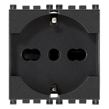 Vimar Arké 19210 Presa 2P+T 16A universale grigio product photo Photo 01 3XL