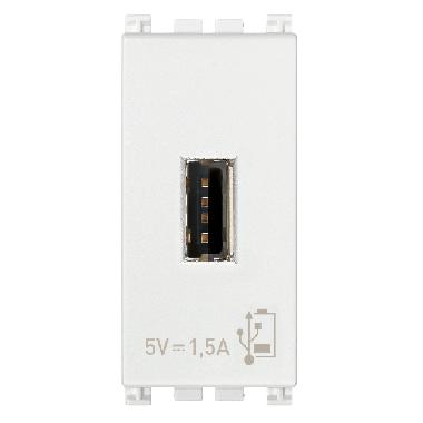 Vimar Arké 19292.B Unità alimentazione USB 5V1,5A 1M bianco product photo Photo 01 3XL