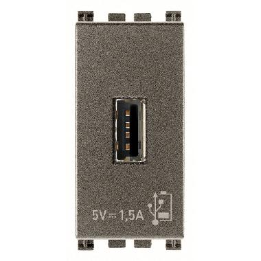 Vimar Arké 19292.M Unità alimentazione USB 5V 1,5A 1M Metal product photo Photo 01 3XL